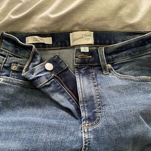 Universal Thread Blue Skinny Jeans with Distressed Details